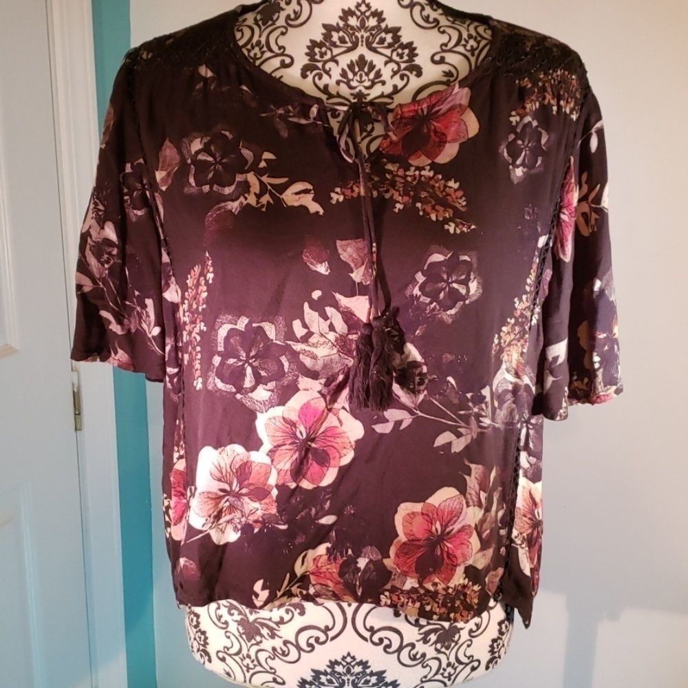 LOV floral boho top 